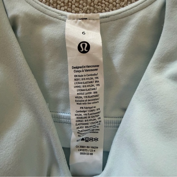 LIKE NEW Lululemon Align Tank Top - Blissful Blue - Picture 4 of 10